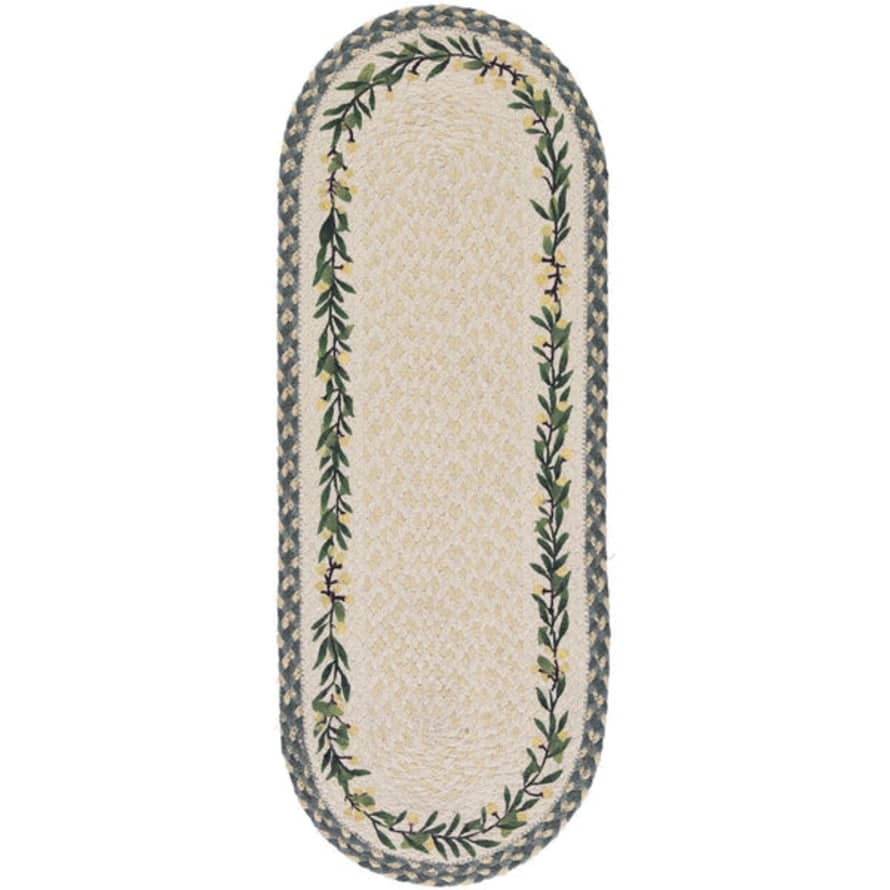 The Braided Rug Company Jute Table Runner In Mimosa