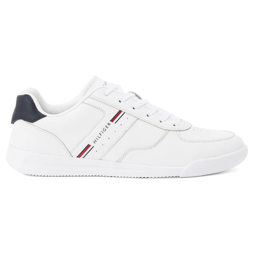 Tommy Hilfiger Lightweight Cupsole Leather Trainers - White