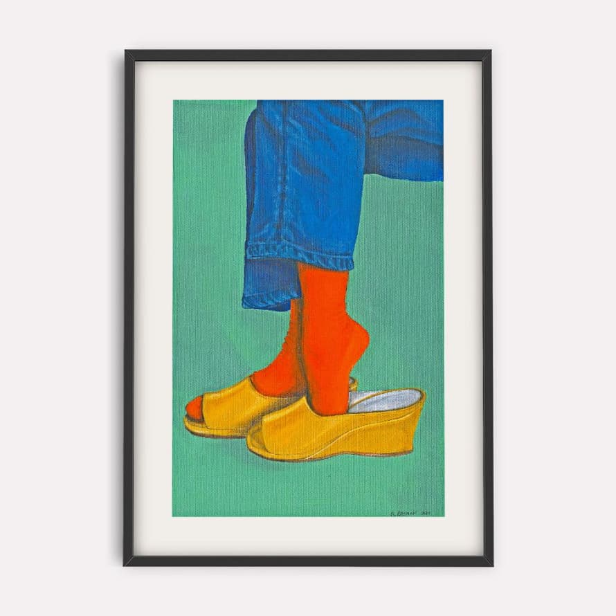 PSTR Studio Art Print Roxanne Bayman: Heels With Socks 50x70cm