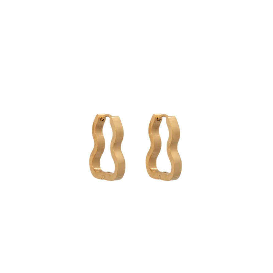 A Weathered Penny  Gold Arya Hoops