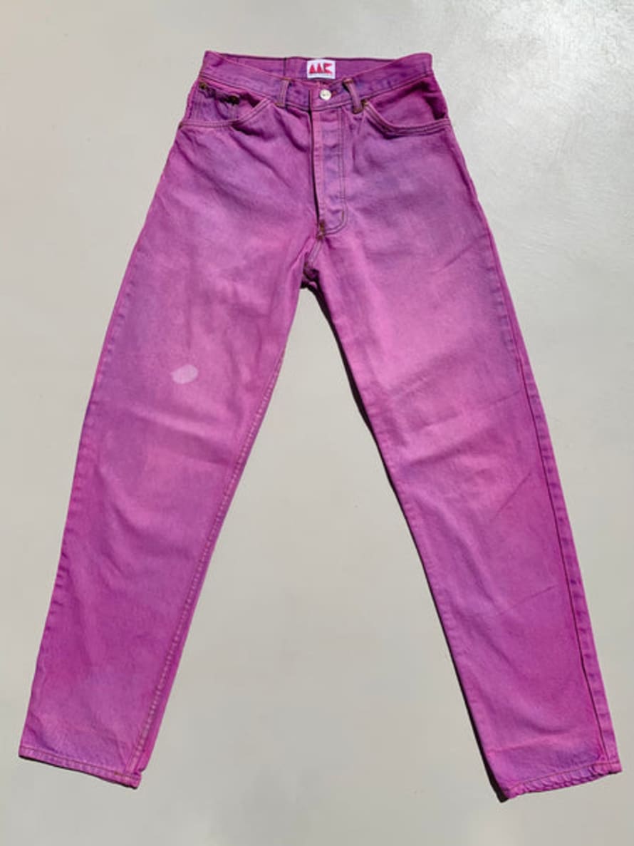 MISS KLECKLEY Mk Vintage Lilac Denim Jeans Talla S/m
