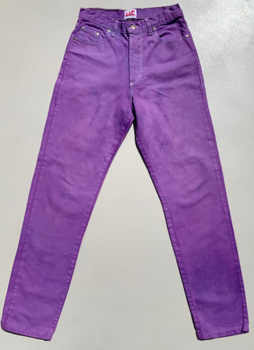 MISS KLECKLEY Mk Vintage Lilac Denim Jeans Talla S