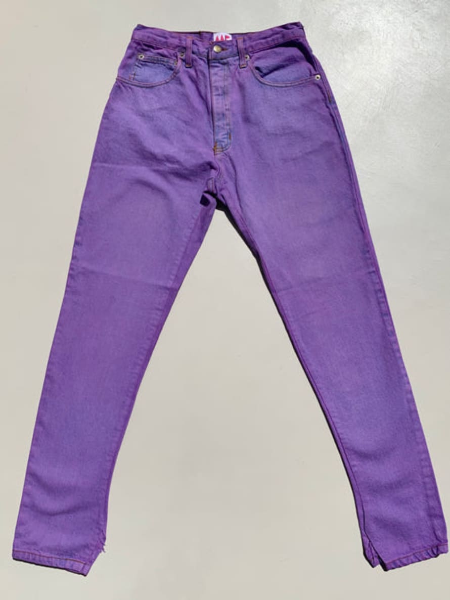 MISS KLECKLEY Mk Vintage Lilac Denim Jeans Talla M
