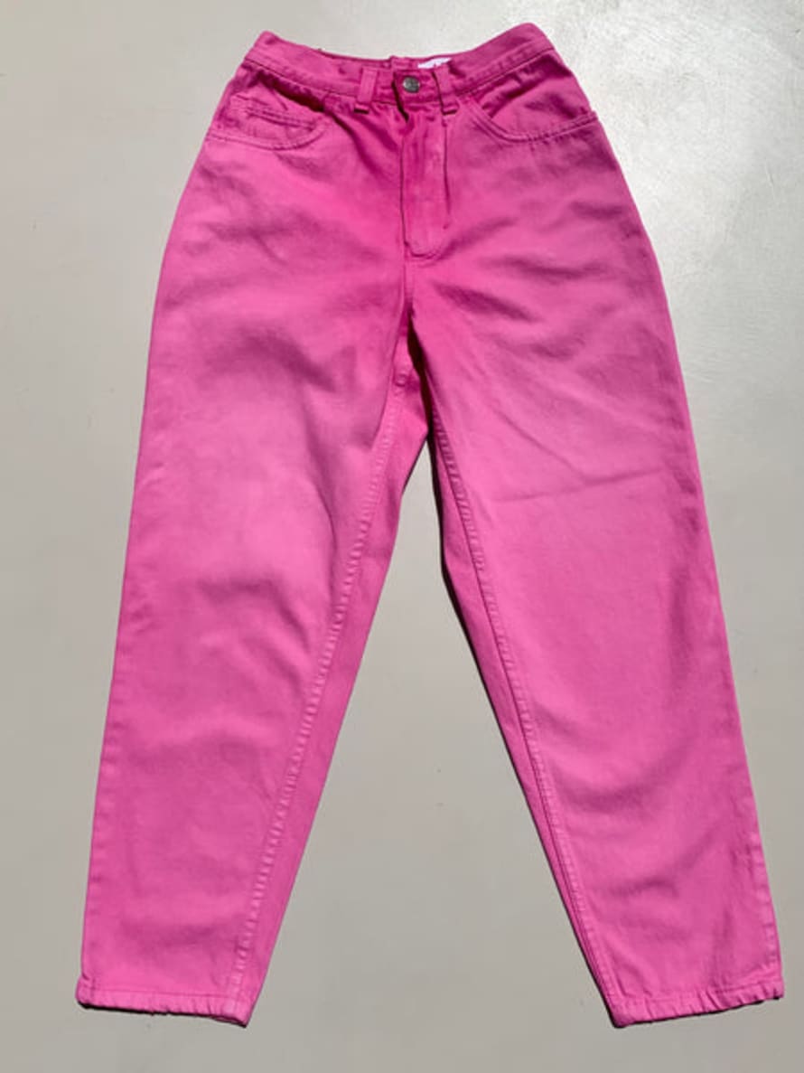 MISS KLECKLEY Mk Vintage Pink Denim Jeans Talla S