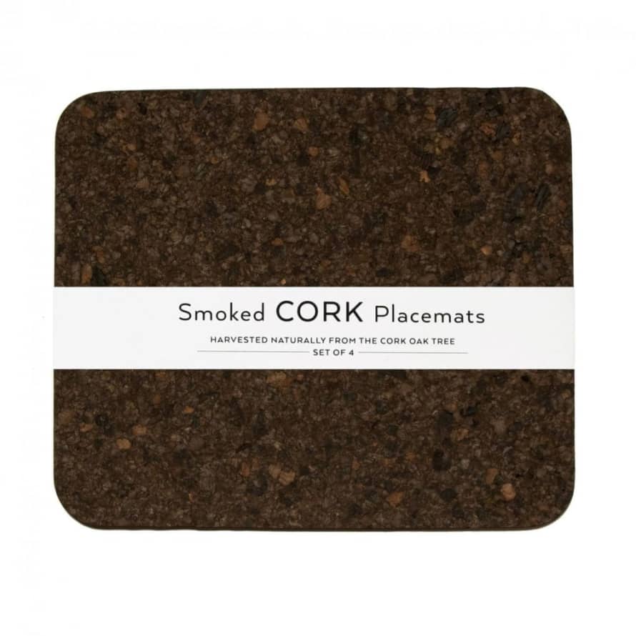 LIGA Cork Placemats | Smoked | Rectangle | Set of 4