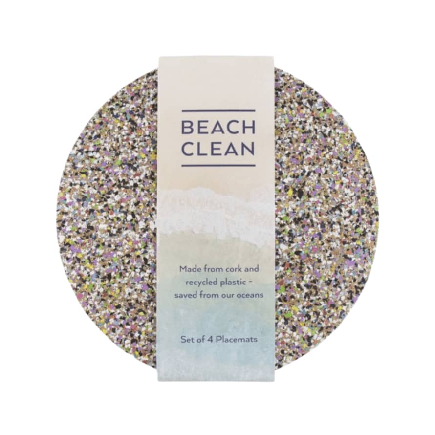 LIGA Beach Clean Cork Round Placemats | Set of 4