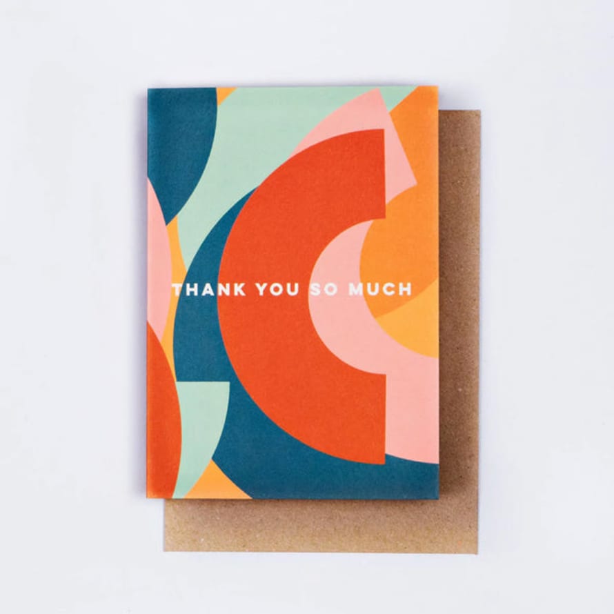 The Completist Thank You So Much Greetings Card