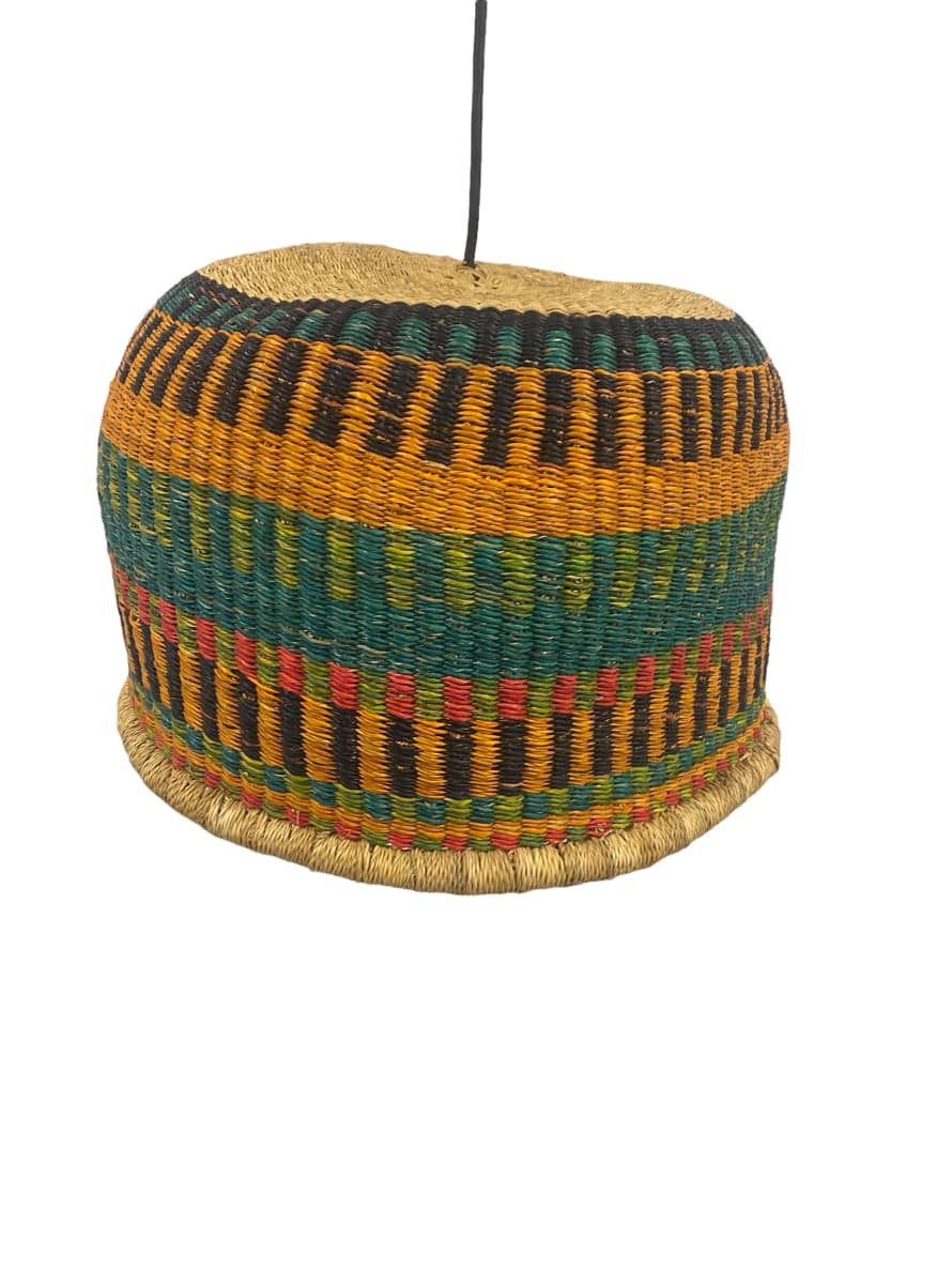 Botanical Boys Hand Woven Basket Light - (123.7)