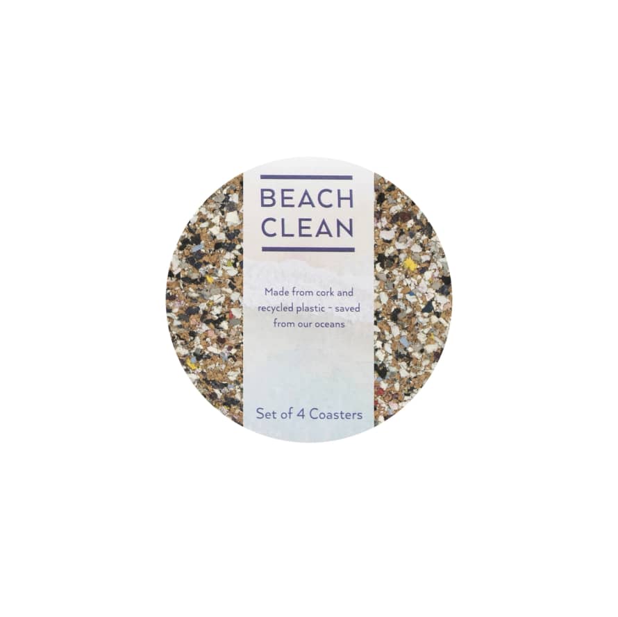 LIGA Beach Clean Round Coasters | Set of 4