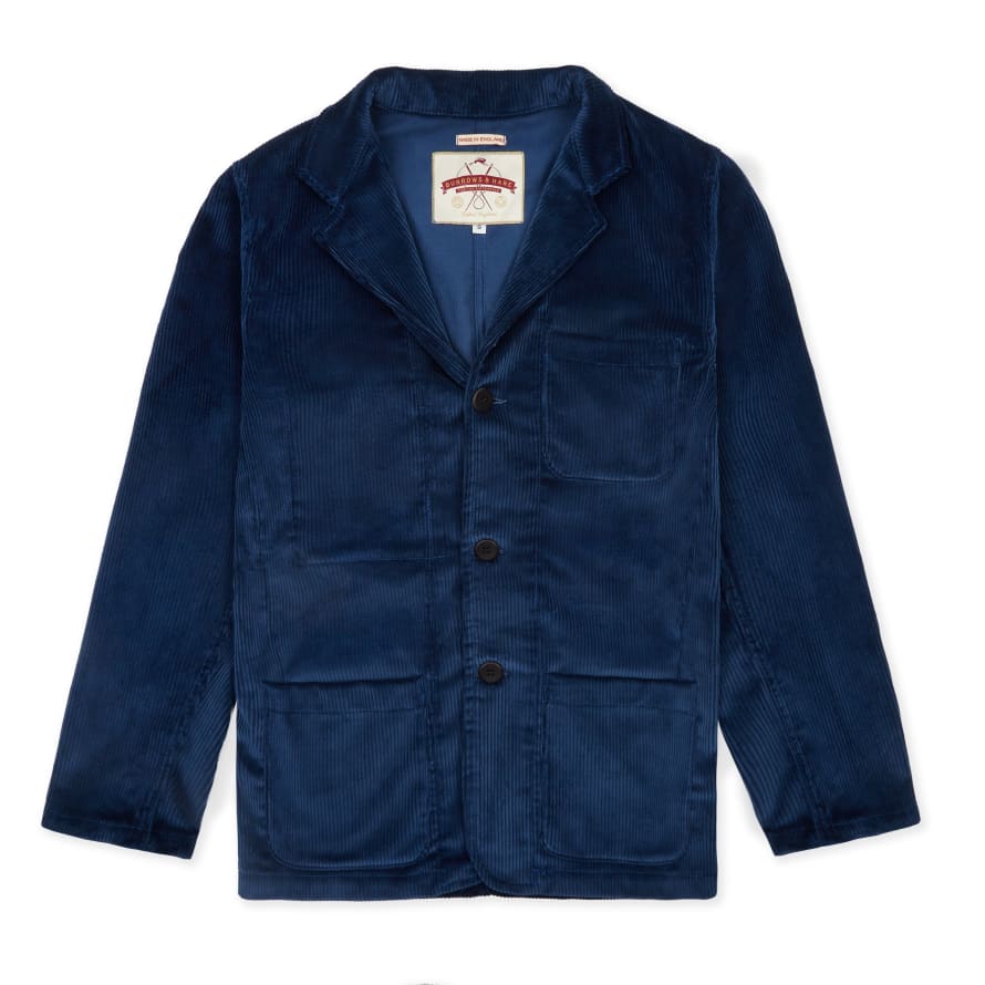 Burrows & Hare  Cord Jacket - Midnight Blue