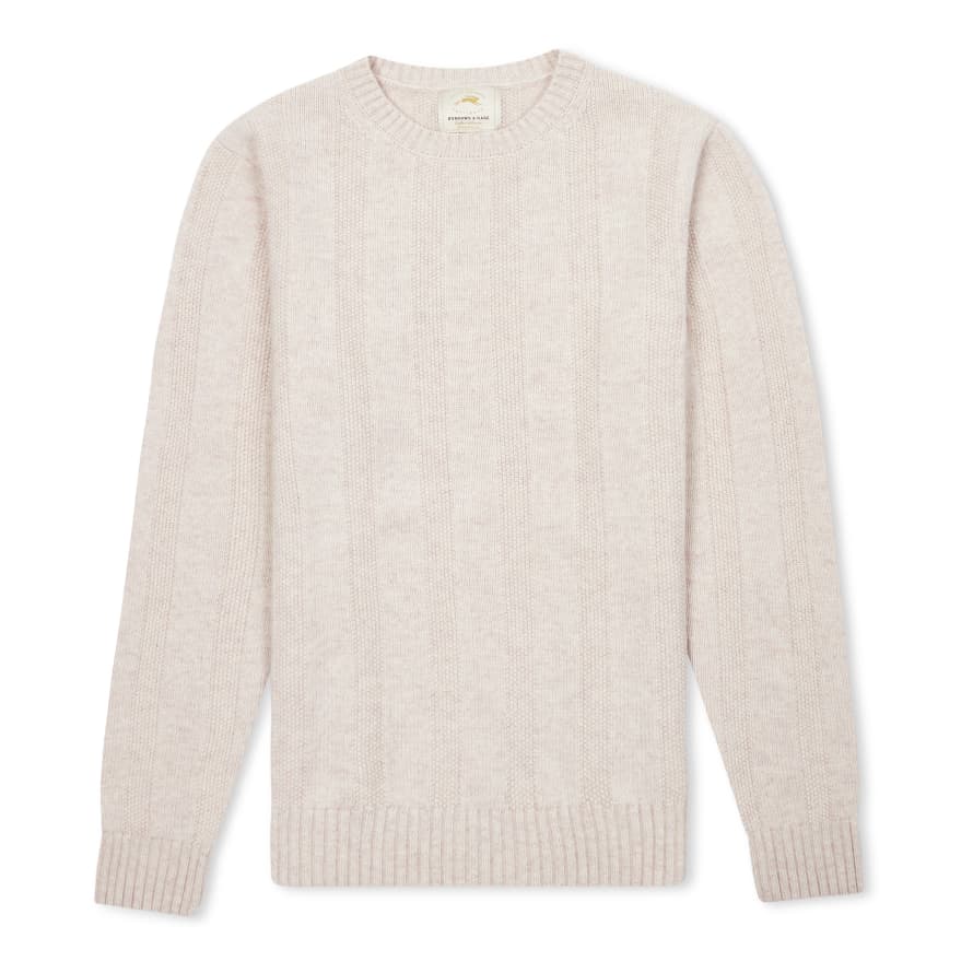 Burrows & Hare  Seed Stitch Jumper - Wheat