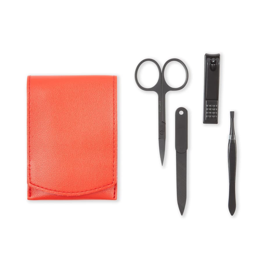 Burrows & Hare  Manicure Set Red