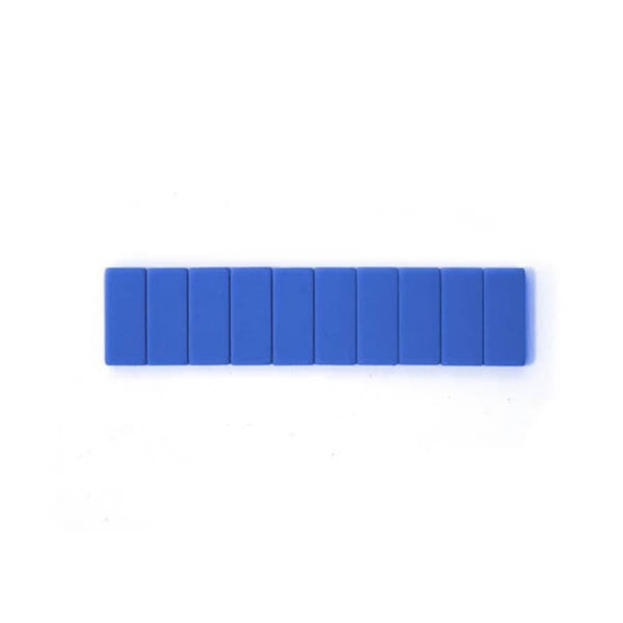 BLACKWING Replacement Erasers Pack Of 10 - Blue