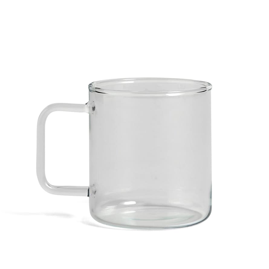 HAY Glass Coffee Mug 400ml Clear