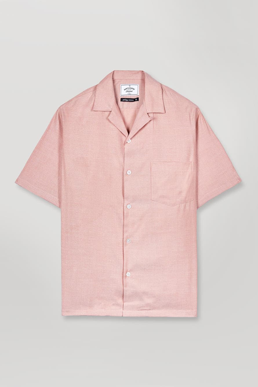  Portuguese Flannel Coral Paste Short Sleeve Shirt