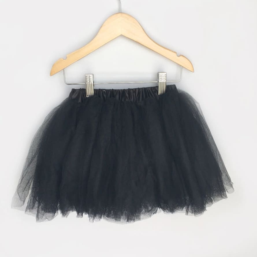 Faire Black Knee Length Tulle Skirt