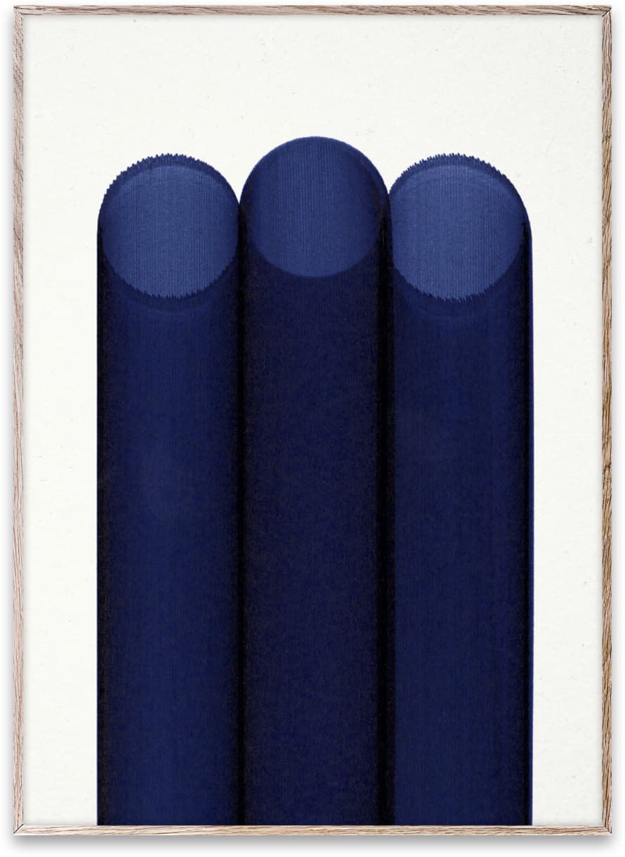Paper Collective Poster Blue Pipes