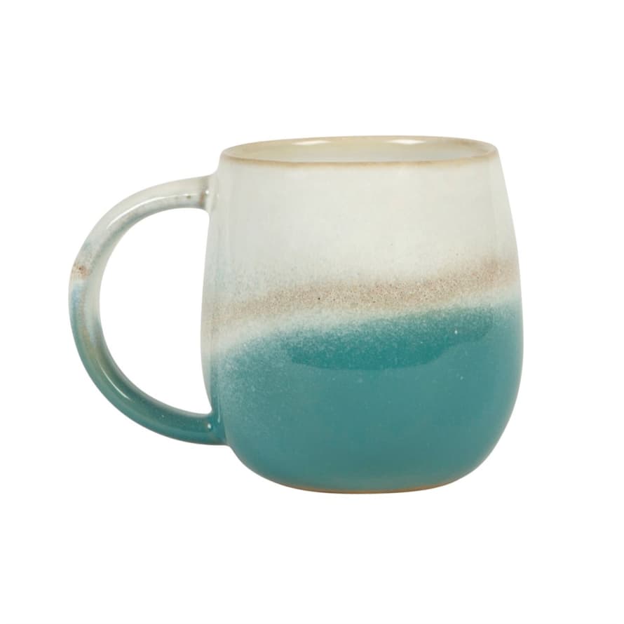Sass & Belle  Dip Glazed Ombre Turquoise Mug