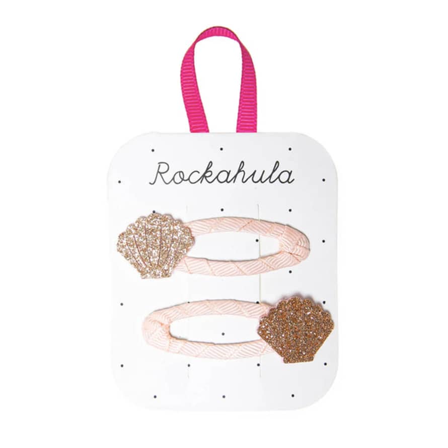 Rockahula Seashell Glitter Hair Clips