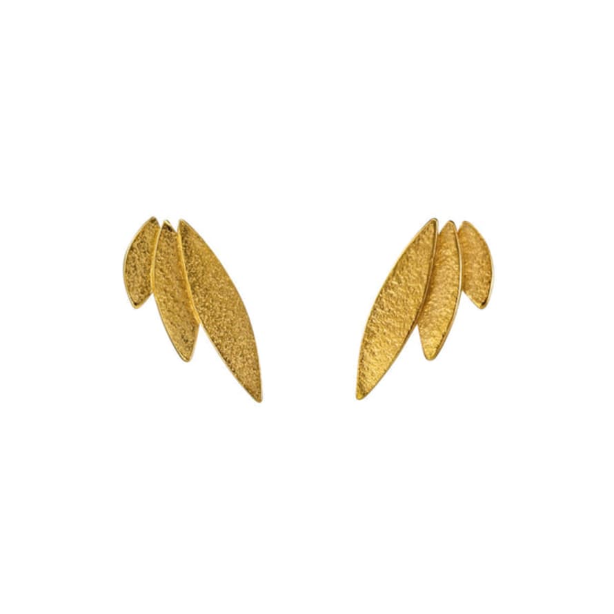 Cara Tonkin Icarus Gold Stud Earrings