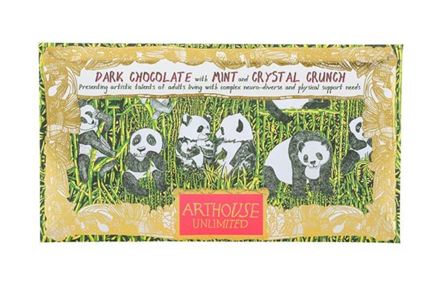 ARTHOUSE Unlimited Panda Party Dark Chocolate With Mint & Crystal Crunch