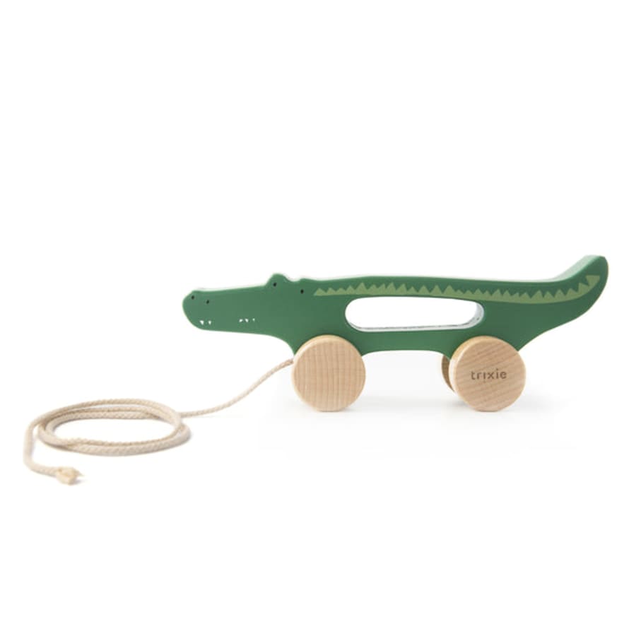 Trixie (36-180) Wooden Pull Along Toy - Mr. Crocodile