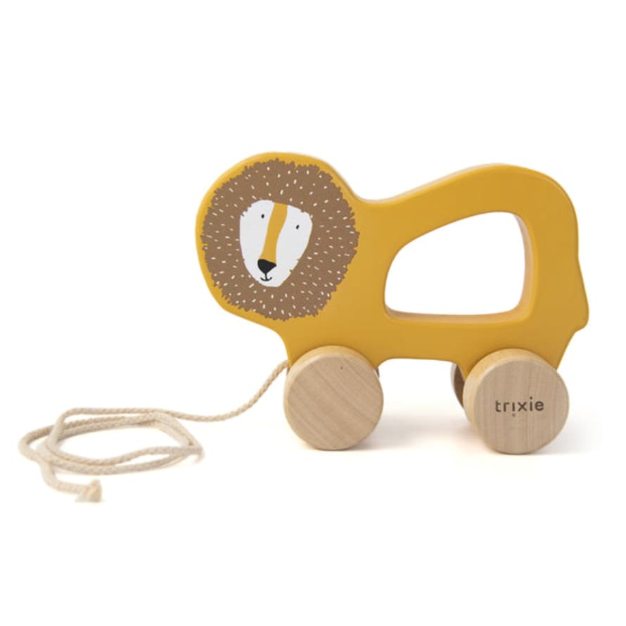 Trixie (36-177) Wooden Pull Along Toy - Mr. Lion