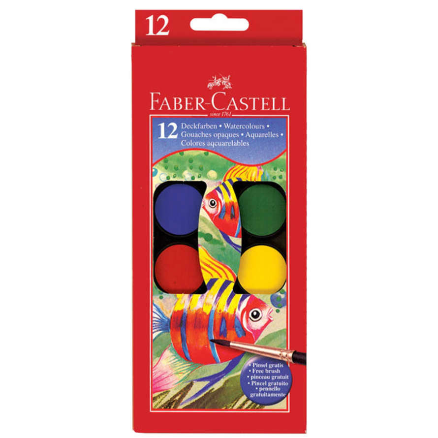 Faber Castell  Case Of 12 Watercolours