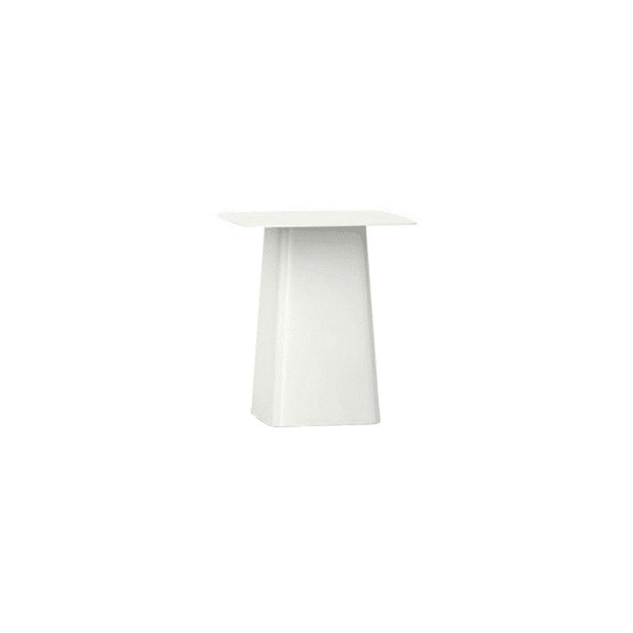 Vitra White Metal Side Table M 