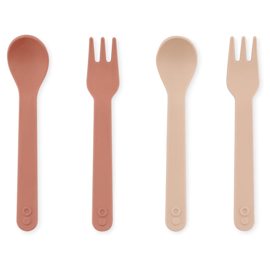 Trixie (95-360) Pla Spoon/fork 2-pack - Rose