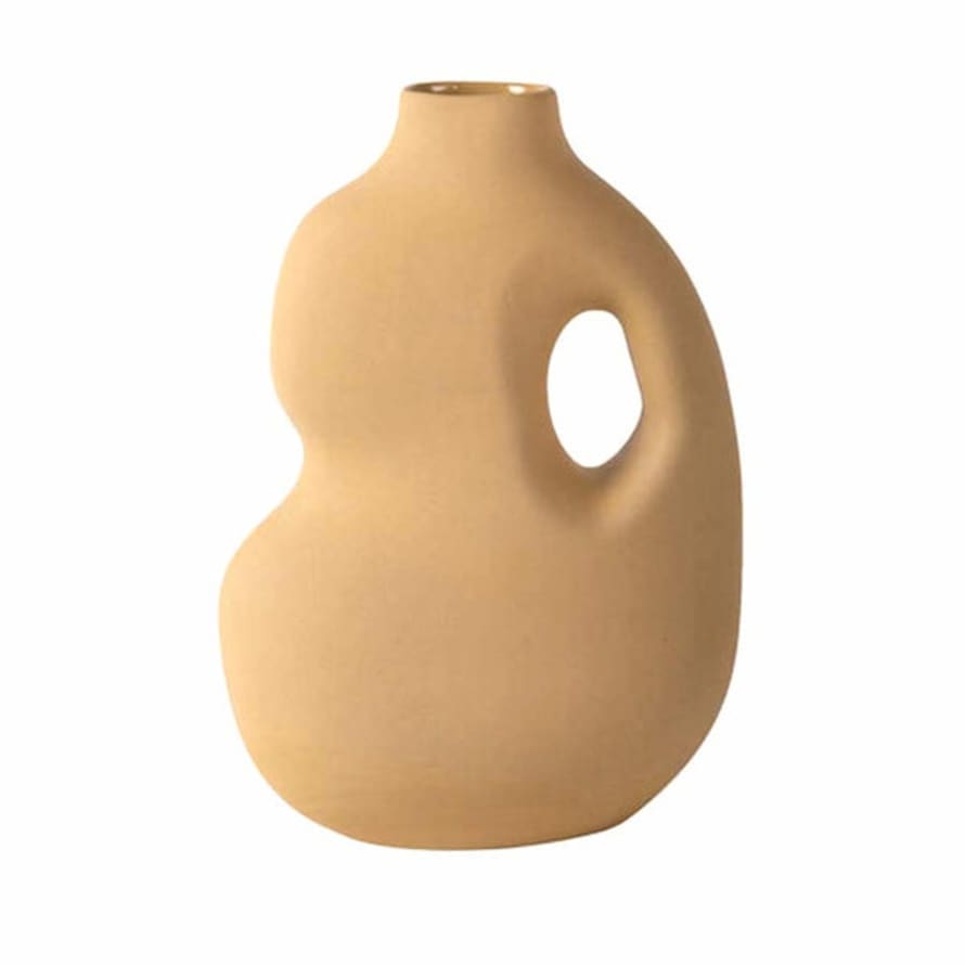 Schneid Schneid • Vase En Céramique Aura Ii Moutarde