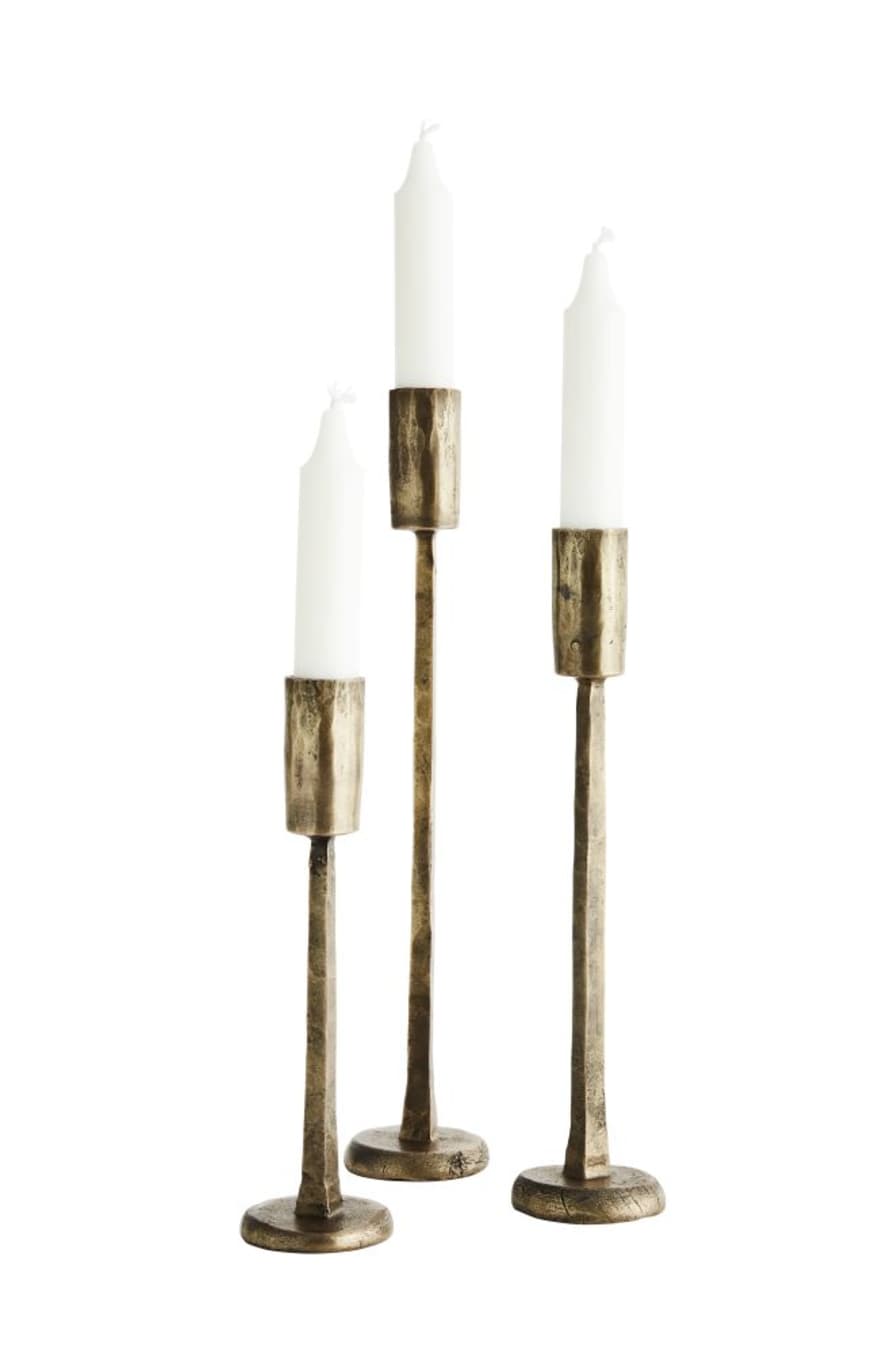 Madam Stoltz Hand-Forged Candlestick H:20/25/30 cm