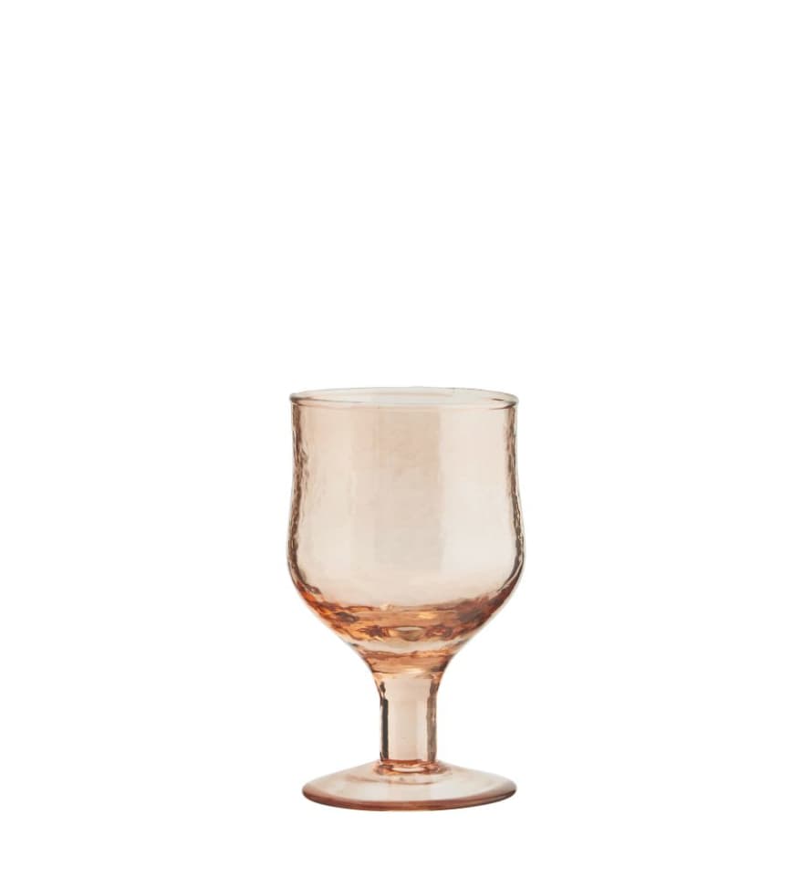Madam Stoltz Hammered Wine Glass D:7x13 cm / 20 cl