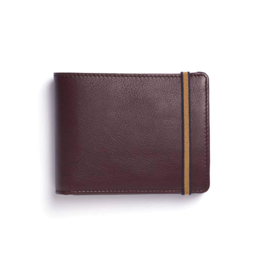 Carre Royal Minimalist Wallet With Coin Pocket - Bordeaux