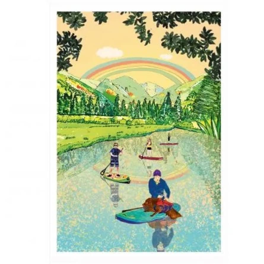 Wildflower Cards River Paddle Boarding Card