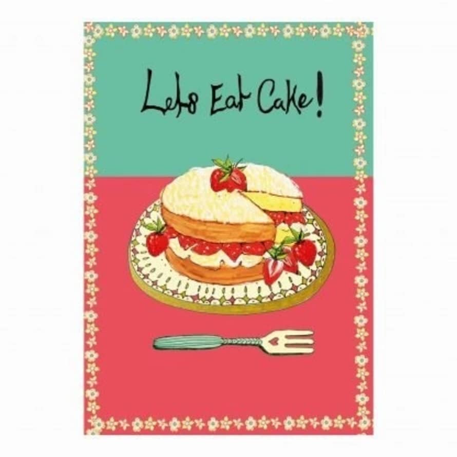 Wildflower Cards Let's Eat Cake Card