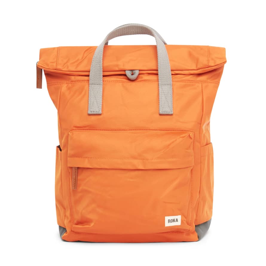 ROKA Roka Back Pack Canfield B Design Medium Size Made From Sustainable Nylon In Burnt Orange