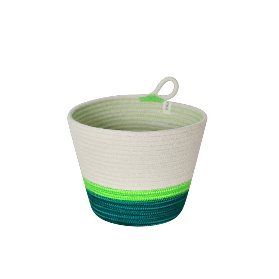 botanicalboysuk Planter Basket 100% Cotton (17.3) Green