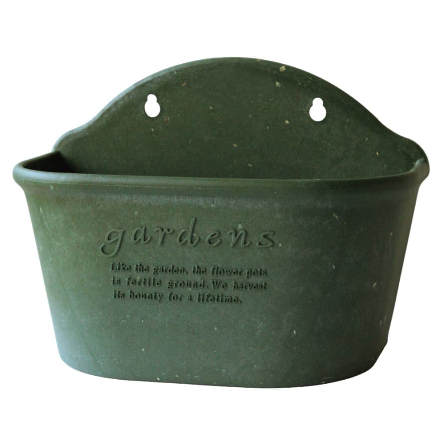 Hachiman Hachiman Garden Hanging Flower Pot Style No300 Green Eco Recycled Paper Mix 4.0l