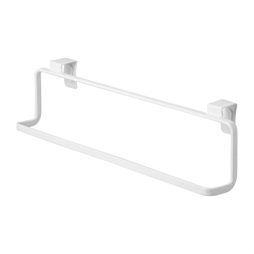 Yamazaki Towel Hanger For Over Cupboards Wide For Thicker Towels In White