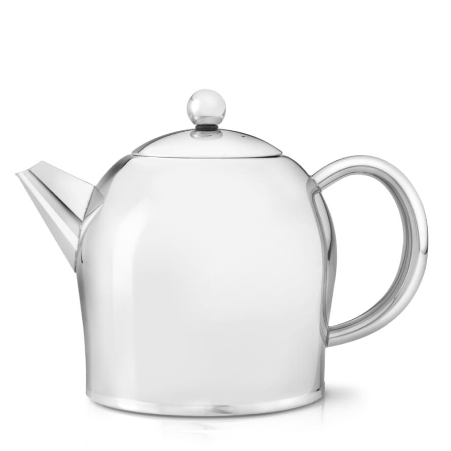 Bredemeijer Bredemeijer Teapot Double Wall Minuet Santhee Design 1.0l In Polished Steel