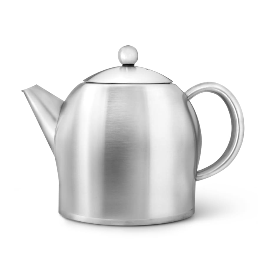 Bredemeijer Bredemeijer Teapot Double Wall Minuet Santhee Design 1.4l In Brushed Steel