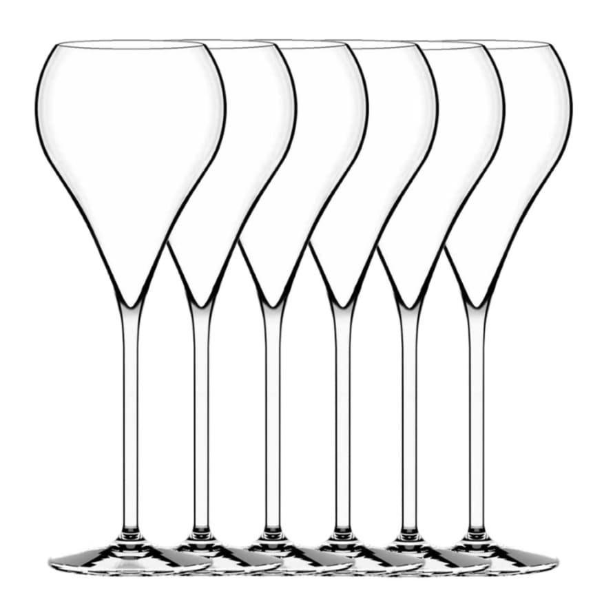 Italesse Italesse Balloon Grand Flute 380cc Champagne Sparkling Wine  &  Prosecco Glass In A Box Of 6
