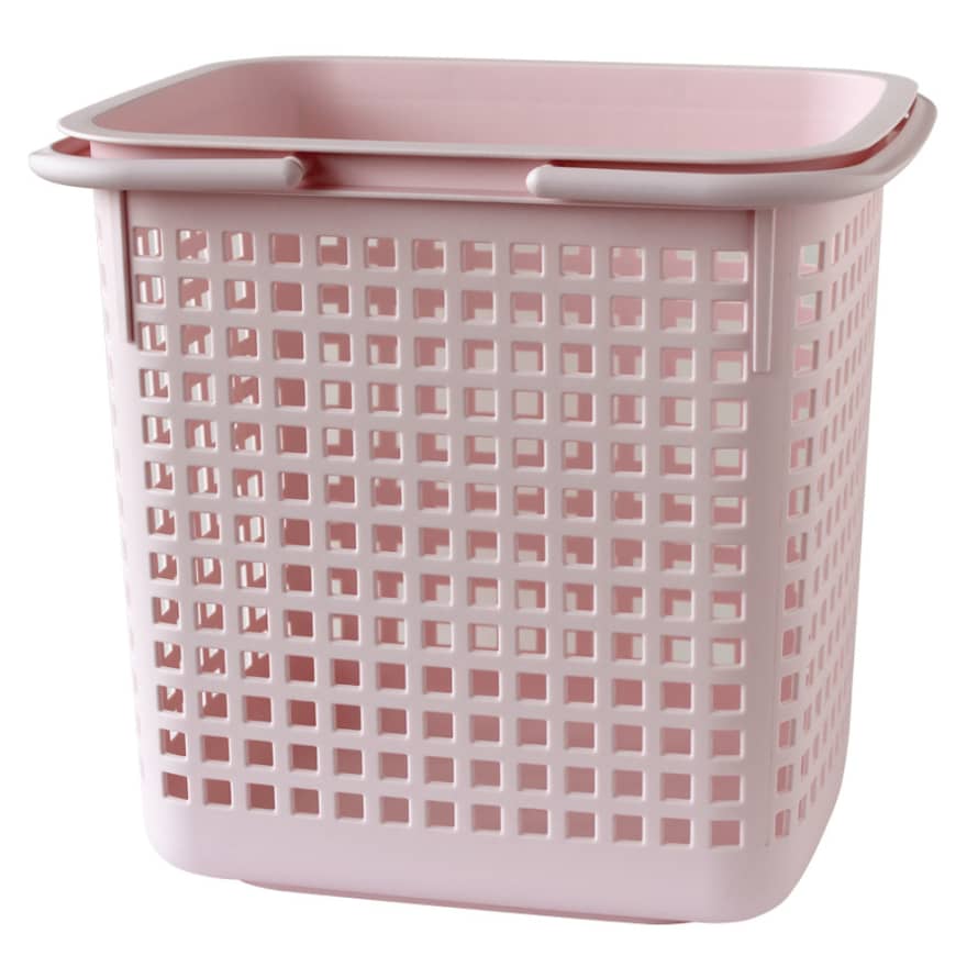 Hachiman Hachiman Cestino Laundry  &  Storage Basket Large Pink No Lid