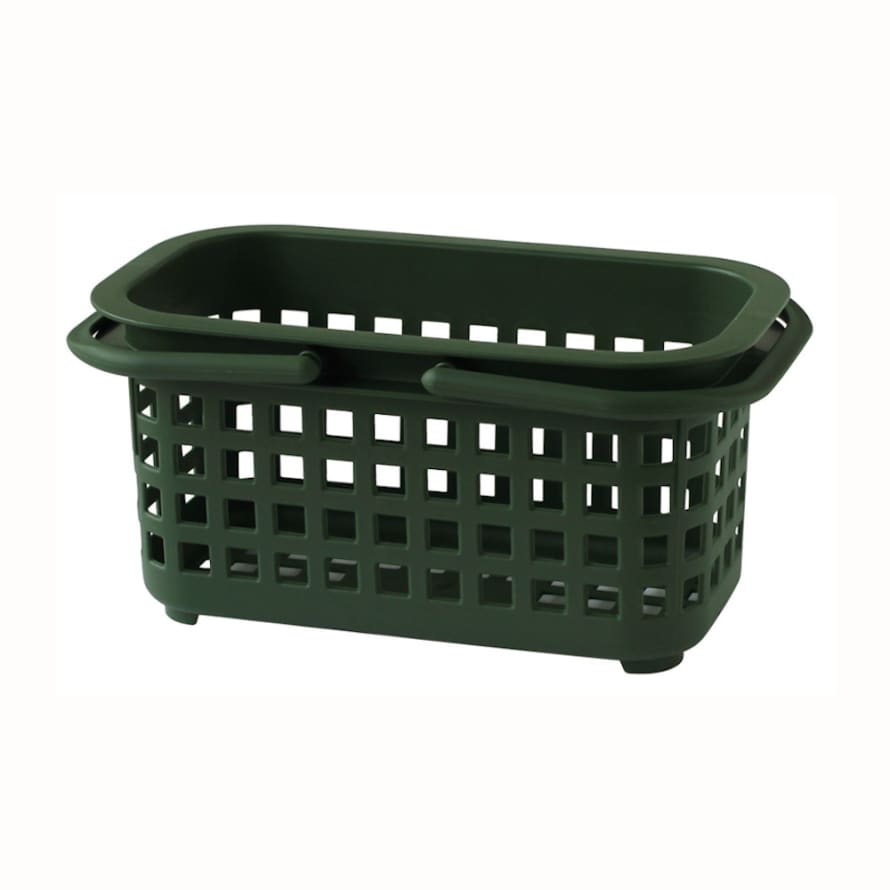 Hachiman Hachiman Cestino Laundry  &  Storage Basket Small Dark Green No Lid