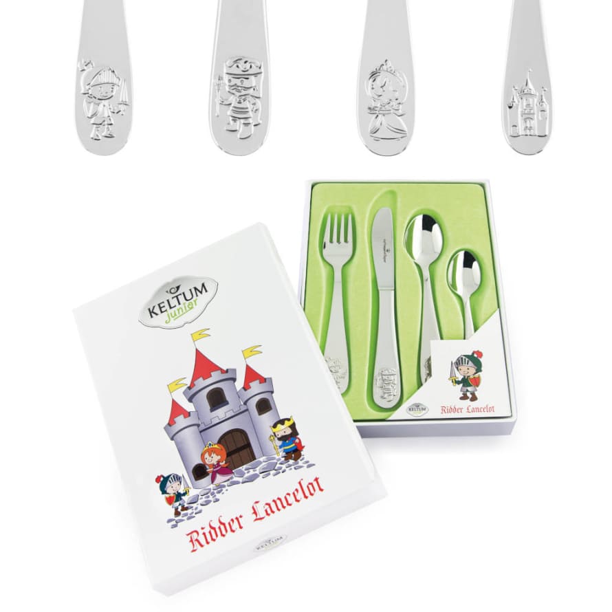 Keltum Prince Lancelot Design 4 Pc Childs Cutlery Set