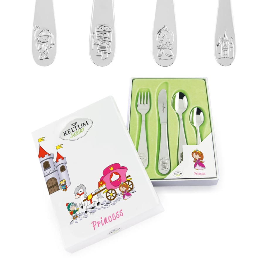 Keltum Princess Design 4 Pc Childs Cutlery Set