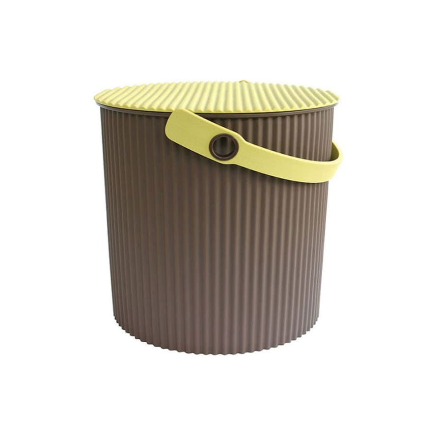 Hachiman Omnioutil Storage Bucket  &  Lid Small Brown Sage Green