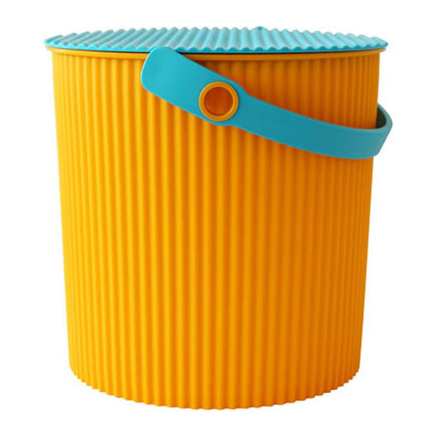 Hachiman Omnioutil Storage Bucket  &  Lid Large Orange Blue