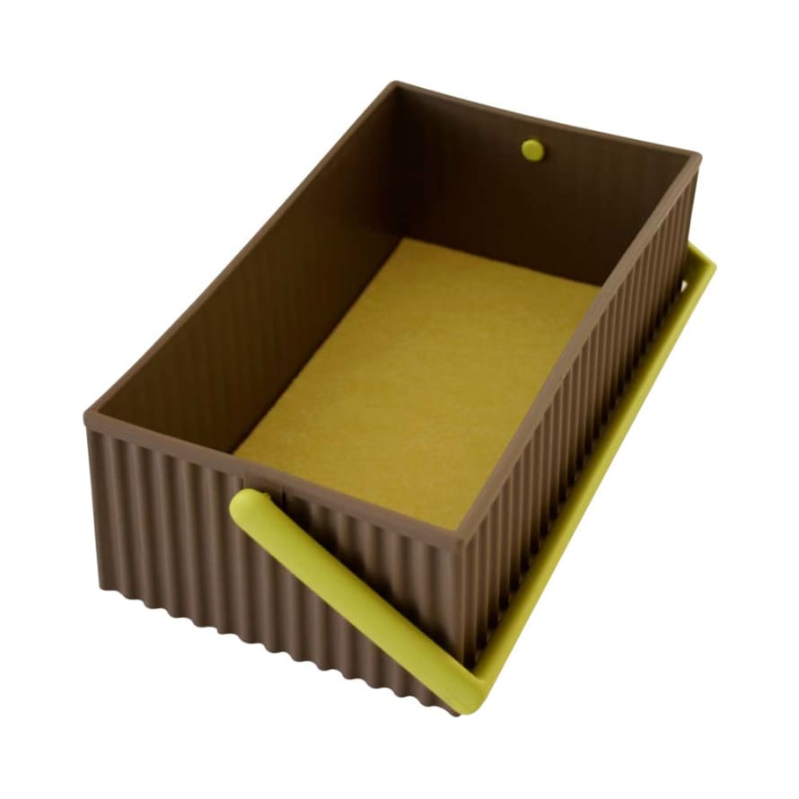 Hachiman Omnioffre Stacking Storage Box Small Brown